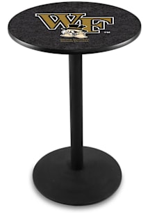 Wake Forest Demon Deacons Black Round Base Pub Table