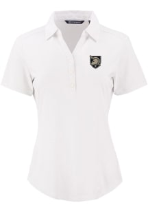 Cutter and Buck Army Black Knights Womens White Forge Eco Polo Short Sleeve Polo Shirt