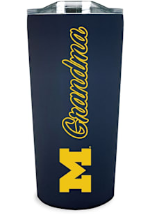 Michigan Wolverines 18oz Grandma Soft Touch Stainless Steel Tumbler - Navy Blue