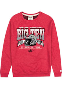 Homefield Ohio State Buckeyes Mens Red Big Ten Football Championship Bound Long Sleeve Crew Sweats..