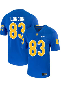 James London  Mens Blue Pitt Panthers Football Name And Number Football Jersey