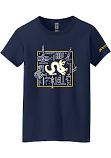 Summit Sportswear Drexel Dragons Womens Navy Blue Welcome Week 2016 Short Sleeve T-Shirt