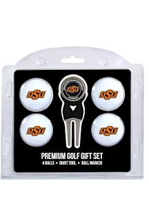 Oklahoma State Cowboys Divot Tool 4 Pack Golf Gift Set