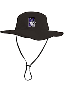 LogoFit Northwestern Wildcats Black Boonie Mens Bucket Hat