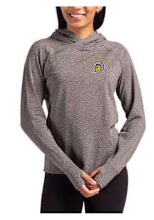 Cutter and Buck San Jose State Spartans Womens Black Adapt Knit Hood Hooded Sweatshirt