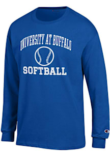 Champion Buffalo Bulls Blue Softball Jersey Long Sleeve T Shirt