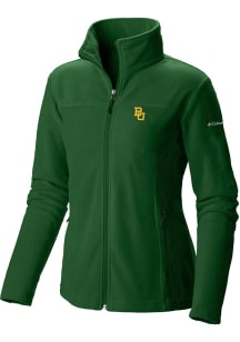 Columbia Baylor Bears Womens Green Give and Go II Fleece Light Weight Jacket