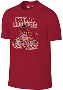 Indiana Hoosiers Crimson 2026 Rose Bowl Champions Bison Short Sleeve T Shirt