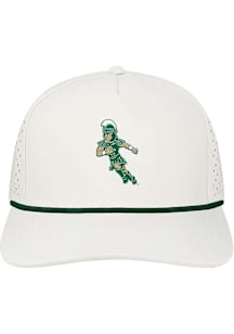 Michigan State Spartans Cut Above Sparty Football Adjustable Hat - White