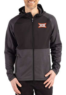 Cutter and Buck Big 12 Mens Black Peshastin Long Sleeve Full Zip Jacket