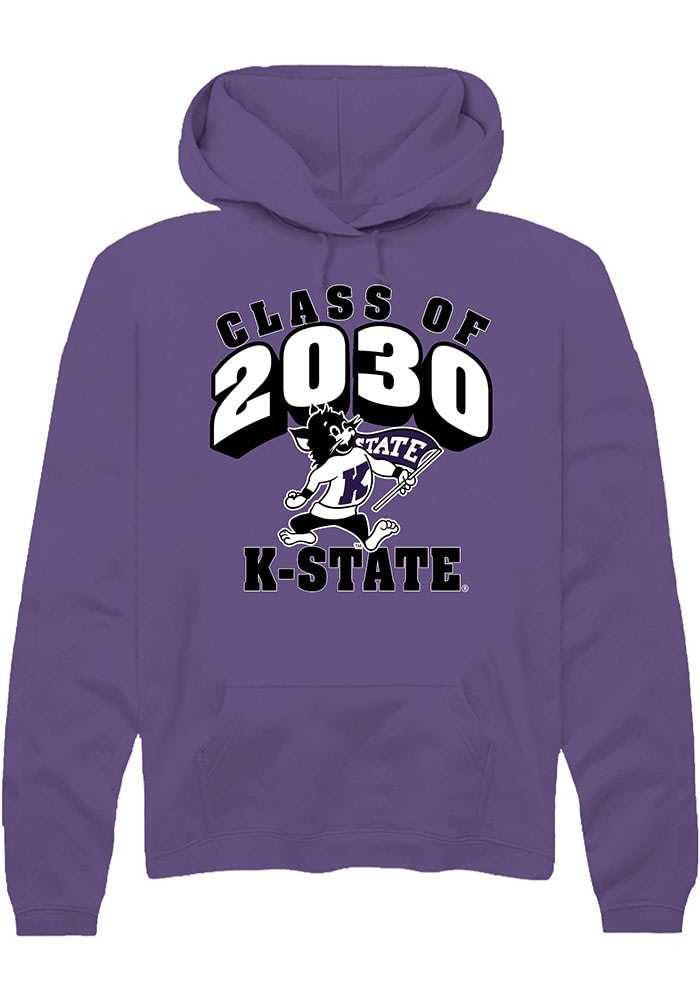 Summit Sportswear Mens PURPLE K-State Wildcats Class of 2030