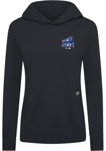 Levelwear Chicago White Sox Womens Black Relay Core Hooded Sweatshirt