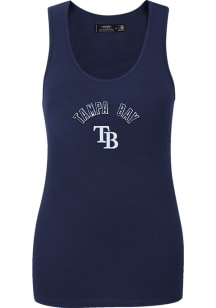 Pro Standard Tampa Bay Rays Womens Navy Blue Classic Tank Top