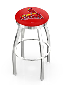 St Louis Cardinals Chrome Pub Stool - Silver