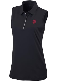 Womens Indiana Hoosiers Black Columbia Heat Seal Tend the Ball Tank Top