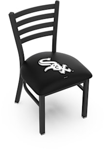 Chicago White Sox Stationary Black Wrinkle Finish Pub Stool - Black