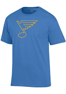 Champion St Louis Blues Blue 2025 Primary Logo Short Sleeve T Shirt