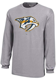 Champion Nashville Predators Youth Grey Core Long Sleeve T-Shirt