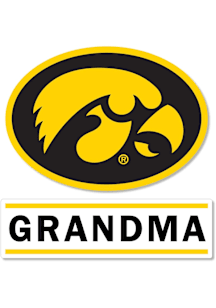 Gold Iowa Hawkeyes 3 Inch Grandma Decal