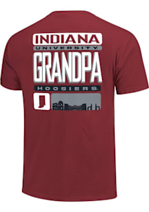 Indiana Hoosiers Crimson Grandpa Short Sleeve T Shirt