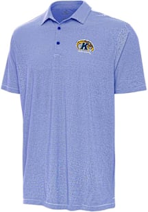 Antigua Kent State Golden Flashes Mens Navy Blue Twine Short Sleeve Polo