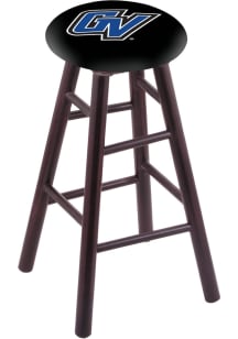 Grand Valley State Lakers Round Cushion Maple Pub Stool - Brown