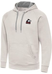 Antigua Northern Illinois Huskies Mens White Victory Long Sleeve Hoodie