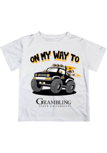 Vive La Fete Grambling State Tigers Infant On My Way Short Sleeve T-Shirt White