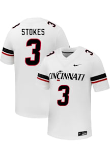 Kye Stokes Nike Mens White Cincinnati Bearcats NIL Name And Number Football Jersey