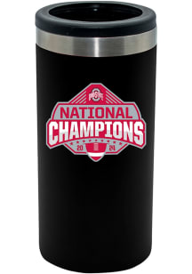 Black Ohio State Buckeyes 2024 Football National Champions 12oz Slim Can Coolie