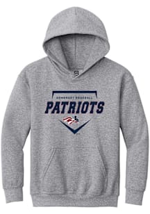 Summit Sportswear Somerset Patriots Youth Grey Homeplate Long Sleeve Hoodie
