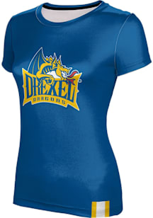 ProSphere Drexel Dragons Womens Navy Blue Solid Short Sleeve T-Shirt