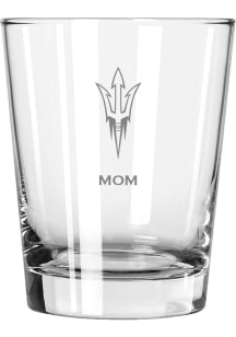 Arizona State Sun Devils Mom 15oz Rock Glass - White