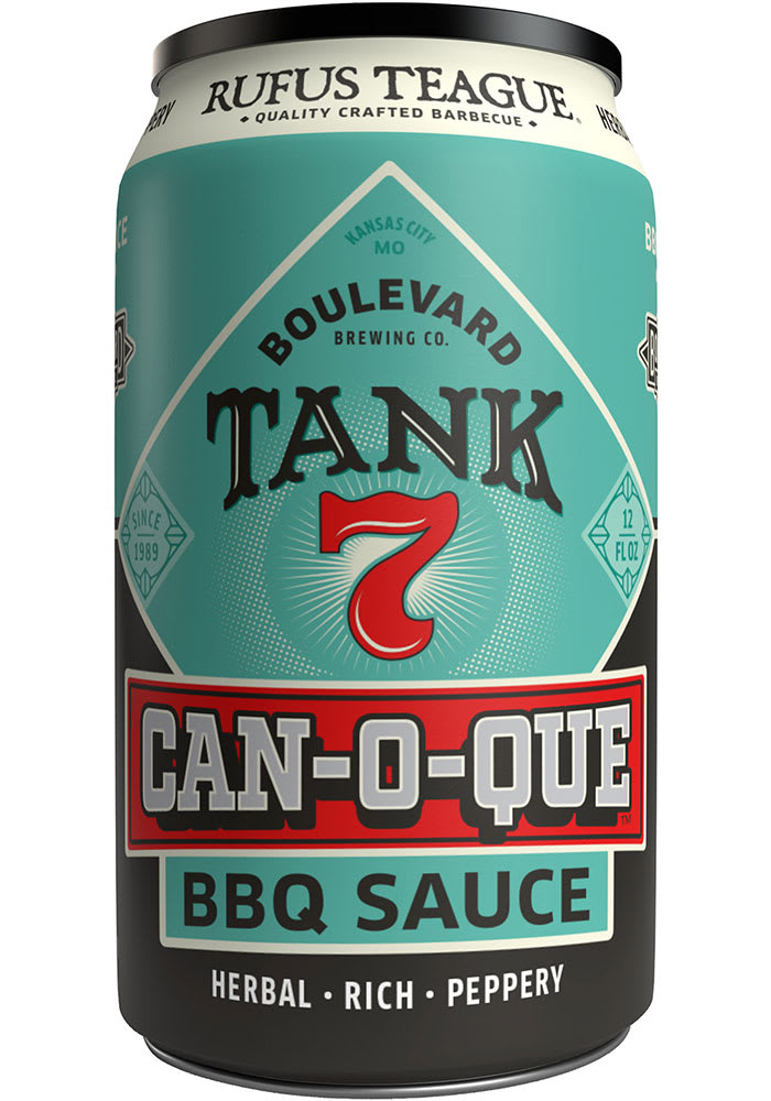 Kansas City 12oz Boulevard Tank 7 Can O Que BBQ Sauce