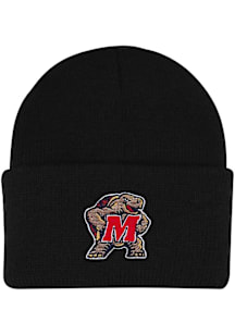 LogoFit Maryland Terrapins North Pole Baby Knit Hat - Black