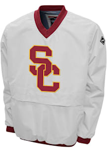 USC Trojans Mens White Windshell Pullover Jackets