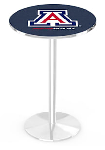 Arizona Wildcats Chrome Round Base Pub Table