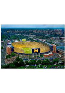 Yellow Michigan Wolverines Notre Dame 1st Night Game 11x17 Unframed Poster