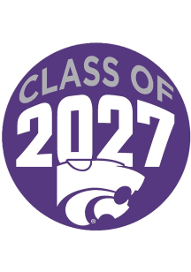 Purple K-State Wildcats 3&quot; Class of 2027 Button
