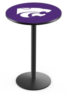 Black K-State Wildcats Black Round Base Pub Table