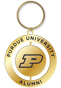 Purdue Boilermakers Alumni Spinner Keychain - Black