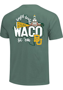 Baylor Bears Green Campus State Short Sleeve T Shirt