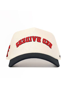 No Rivals Texas Tech Red Raiders Upside down Red Raiders Adjustable Hat - Ivory