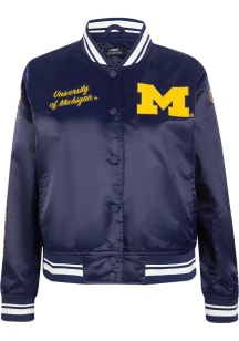 Womens Michigan Wolverines Navy Blue Pro Standard Classic Light Weight Jacket