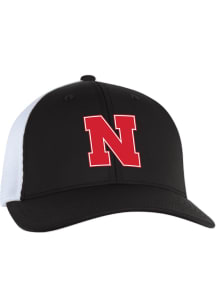 Hugo Mesh Back Flex Nebraska Cornhuskers Flex Hat - Black