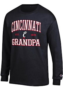 Champion Cincinnati Bearcats Black Est. Date Grandpa Jersey Long Sleeve T Shirt