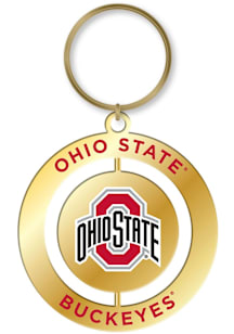 Ohio State Buckeyes Retro Mascot Spinner Keychain - Red