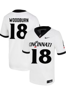 Kale Woodburn Nike Mens White Cincinnati Bearcats NIL Football Jersey