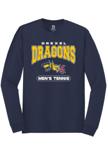 Mens Drexel Dragons Navy Blue Summit Sportswear Tennis Tee