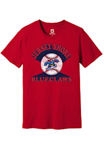 Summit Sportswear Jersey Shore BlueClaws Red Soft Arch Short Sleeve T Shirt